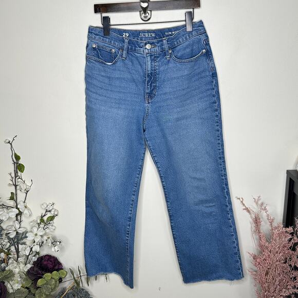 J. CREW 2023 Slim Wide Leg Jean in Lakeshore Wash Sz 29 {3R47} - Picture 3 of 7
